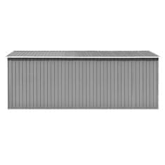 Vidaxl Vrtna lopa 257x489x181cm kovinska siva