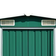 Vidaxl Vrtna lopa 257x489x181 cm kovinska zelena