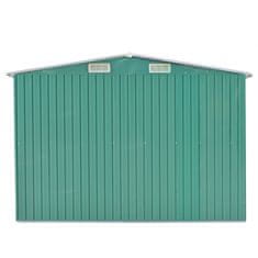 Vidaxl Vrtna lopa 257x392x181 cm kovinska zelena
