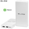 Blow PB20C powerbank, 20.000mAh, Polymer baterija, Indikator napolnjenosti, bela