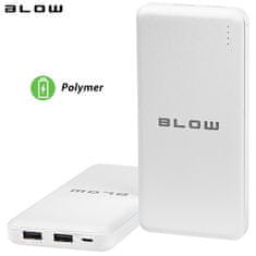 Blow PB20C powerbank, 20.000mAh, Polymer baterija, Indikator napolnjenosti, bela