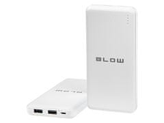 Blow PB20C powerbank, 20.000mAh, Polymer baterija, Indikator napolnjenosti, bela