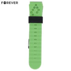 Forever Pašček za pametno uro KW-200, silikonski, zelen
