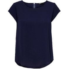ONLY Ženska bluza ONLVIC Regular Fit 15142784 Evening Blue (Velikost 34)