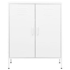 Vidaxl Omara za shranjevanje bela 80x35x101,5 cm jeklo