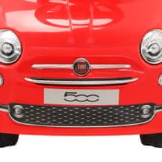 Greatstore Otroški avtomobil Fiat 500 rdeče barve