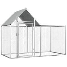 Vidaxl Kokošnjak 2x1x1,5 m pocinkano jeklo