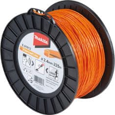 Makita E-01812 najlonska nitka deteljica oranžna, 2,4 mm/225 m