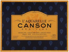 Rayher.	 Blok akvarelni Canson Héritage 31x41 cm 640 g, 12 listni; Cold Pressed