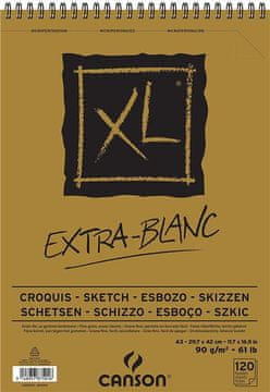 Rayher.	 Skicirka spirala XL Extra White A3 90 g, 120 listna