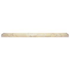 Vidaxl Mizna plošča krem Ø 40x2,5 cm marmor