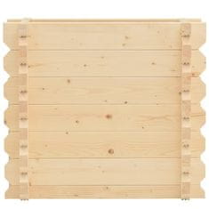 Vidaxl Visoka greda 42 mm 100x50x87,8 cm trden smrekov les