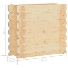 Vidaxl Visoka greda 42 mm 100x50x87,8 cm trden smrekov les