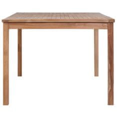 Vidaxl Vrtna miza 200x100x77 cm trdna tikovina
