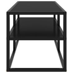 Vidaxl TV omarica črna in črno steklo 100x40x40 cm