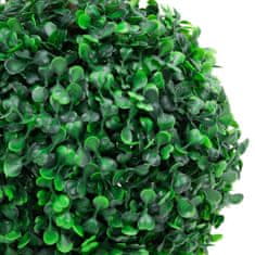 Greatstore Umetni pušpan z loncem okrogel zelene barve 60 cm