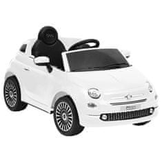 Greatstore Otroški električni avtomobil Fiat 500 bel