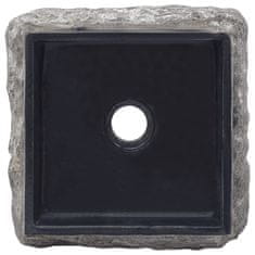 Vidaxl Umivalnik črn 30x30x13 cm marmor