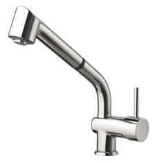 SAPHO Rhapsody Kuhinjska Armaturna Pipa z Izvlečno Prho, Kromirana Medenina