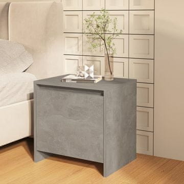 Vidaxl vidaXL Nočna omarica betonsko siva 45x34x44,5 cm