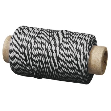Rayher.	 Vrvica jarn, 1mm, črn, 35m, 10g