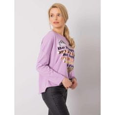 ITALY MODA Ženska bluza z dolgimi rokavi MIRIANA vijolična DHJ-BZ-21103.06P_361213 Univerzalni