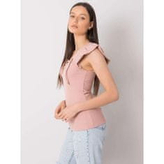 ITALY MODA Ženska bluza s čipko WAVERLY roza DHJ-BZ-13301.34P_366632 Univerzalni
