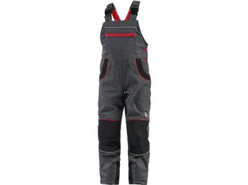 Bibpants CXS PHOENIX CASPER, children’s, grey wth black and red accessories, size 150