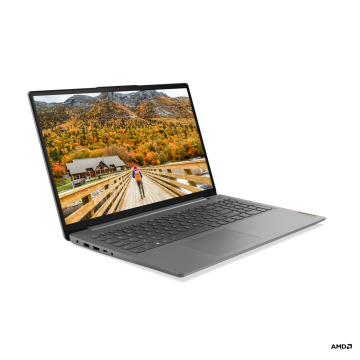 Lenovo IdeaPad 3 prenosnik, AMD Ryzen 3 5300U, 15.6, FHD, 8GB, 256GB, UMA, Free-DOS, siv (82KU00RQSC)