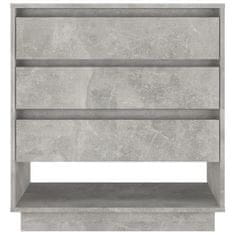 Vidaxl Komoda betonsko siva 70x41x75 cm iverna plošča