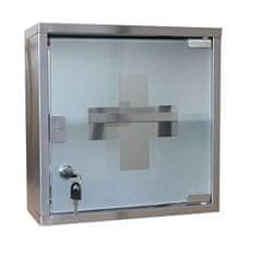Verkgroup Inox omarica za prvo pomoč – steklena vrata 30cm