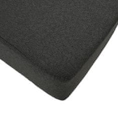 Vidaxl Stolček za noge temno siv 120x28x26 cm blago
