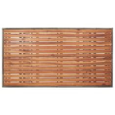 Vidaxl Vrtna miza siva 120x70x66 cm trden akacijev les
