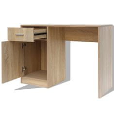 Vidaxl Miza s Predalom in Omarico Hrast 100x40x73 cm