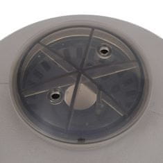 Greatstore Peščeni filter za bazen s stranskim nosilcem 6-smerni ventil siv