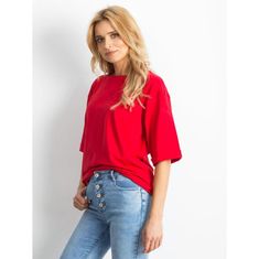 BASIC FEEL GOOD Ženska bluza ELEGANT rdeča RV-BZ-4840.38P_323656 XS
