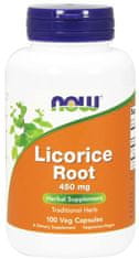 NOW Foods Licorice Root 450 mg 100 kapsul