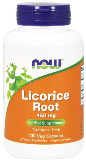 NOW Foods Licorice Root 450 mg 100 kapsul