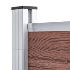 Vidaxl Vrtna ograja WPC 180x186 cm rjava