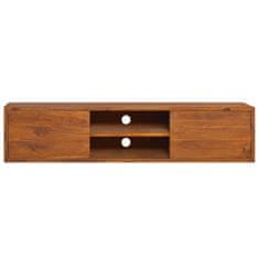 Vidaxl Stenska TV omarica 135x30x30 cm trdna tikovina