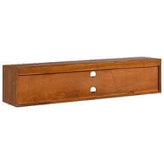 Vidaxl Stenska TV omarica 135x30x30 cm trdna tikovina