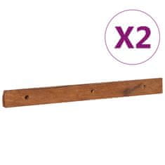 Vidaxl Stenska TV omarica 135x30x30 cm trdna tikovina