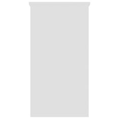 Vidaxl Pisalna miza bela 80x40x75 cm iverna plošča