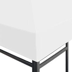 Vidaxl Streha za paviljon 270 g/m2 4x3 m bela