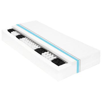 Vidaxl Vzmetnica 80x200 cm 7-conska žepne vzmeti 20 cm H3
