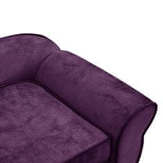 Vidaxl Pasji kavč bordo 72x45x30 cm iz pliša