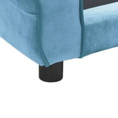 Vidaxl Pasji kavč turkizen 72x45x30 cm iz pliša