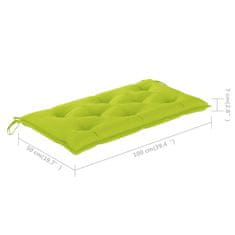 Vidaxl Vrtna kotna klop z blazinami 150 cm trden akacijev les