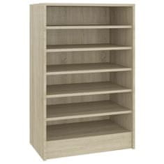 Vidaxl Omara za čevlje sonoma hrast 60x35x92 cm iverna plošča