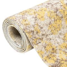 Vidaxl Zunanja preproga ravno tkana 80x250 cm rumena